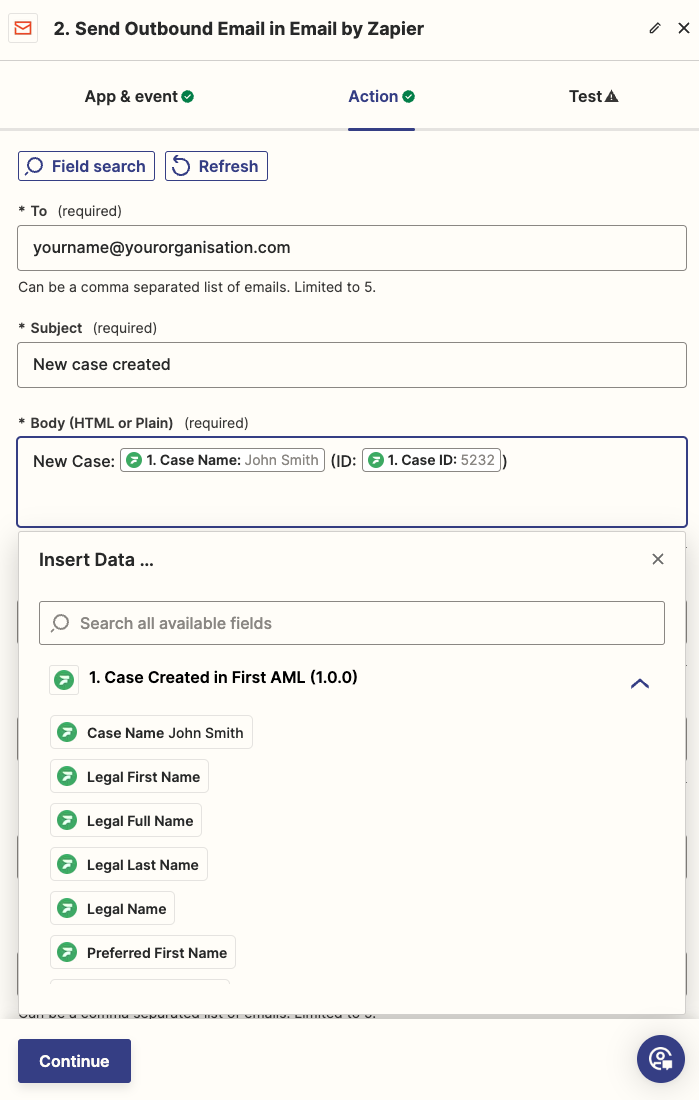 Output data